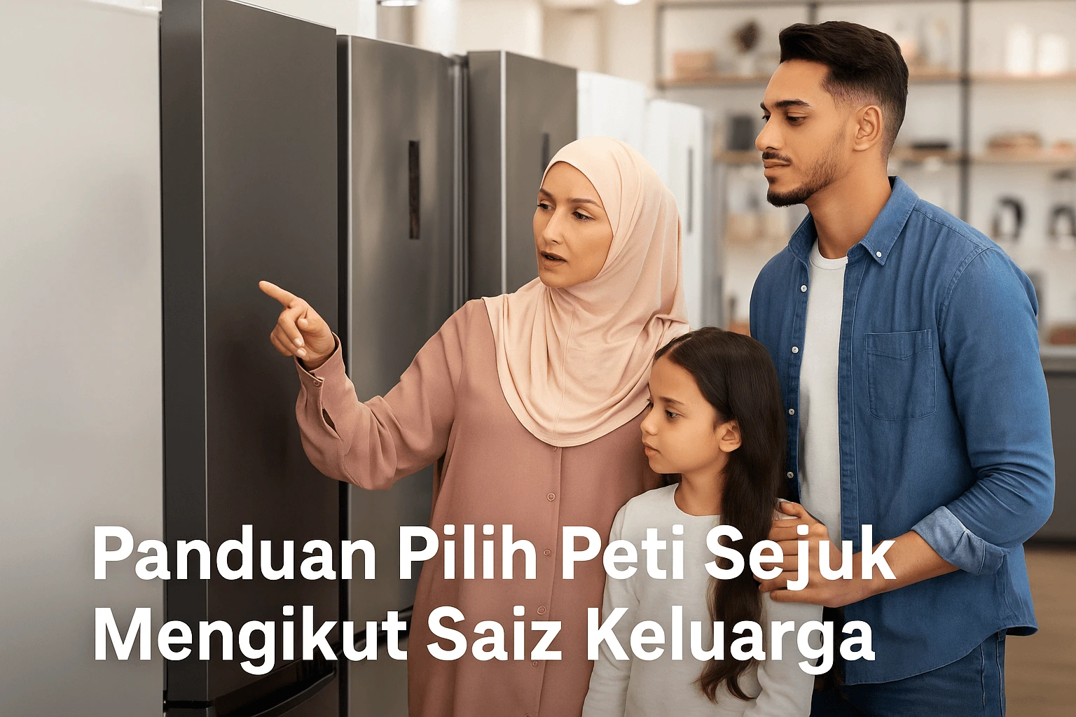 panduan pilih saiz peti sejuk yang sesuai
